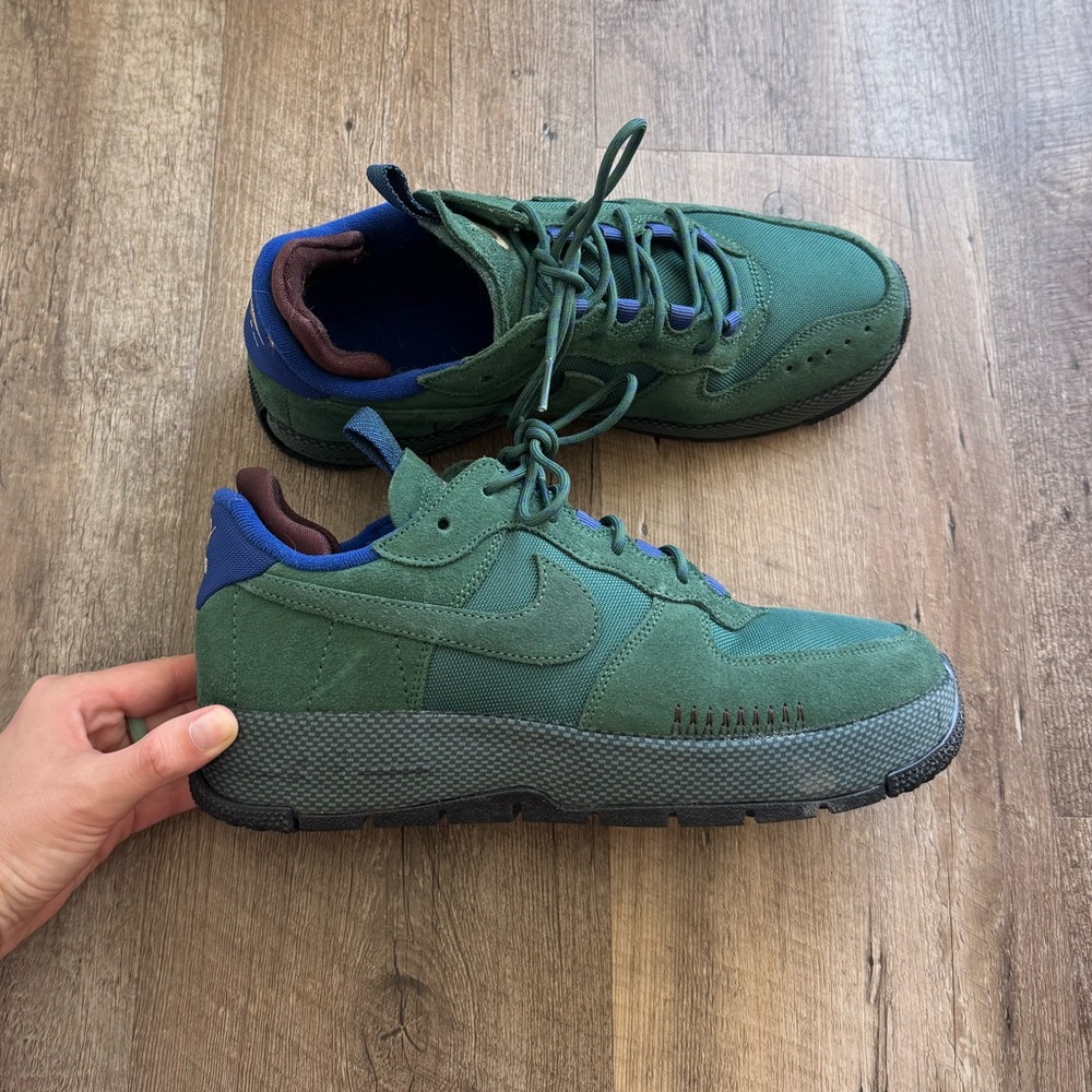 Nike Green and Blue Athletic Shoes